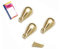 12BLISTER GANCI PER QUADRI A GOCCIA ORO IN BLISTER - mm.27, in bl.3 pz.