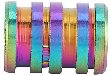 Yctze Large Size TC4 Alloy Knife Beads Pendant for Outdoor Lanyard, Paracord, Parachute Cord, EDC, Durable for Damascus Knife, Copper Paracord Bead (#1)