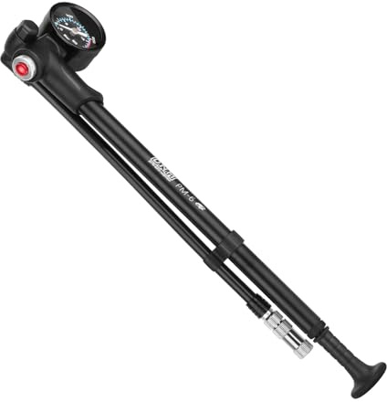 DNM PM-6 (300psi Max) High-Pressure Pump Bike Pump Front Fork/Rear Shock/Tyre Suspension Mini Pump with Barometer