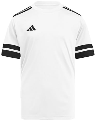 adidas Unisex niños Squadra25 Jersey Short Sleeve Kids Shirt, White/Black, 15-16 Years