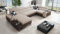All4All Ecksofa Melani IV Mini 335x205x170cm- Schlaffunktion - Bettkasten - U-Form - Couch - Eckcouch - Schlafsofa - Wohnlandschaft - Sofa - Polstersofa - Freya 210.04+Tauro8202 - Seite Links - 26