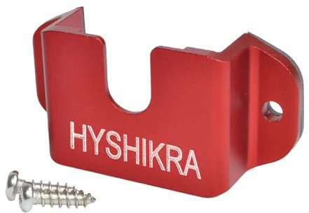HYSHIKRA Radio Holder, Handheld Walkie Talkie Speaker Clip Hook, Mobile Radio Microphone Mount, 3 in 1 Bracket Compatible with Baofeng Quansheng Motorola and CB Radio (Red)