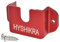 HYSHIKRA Radio Halter, Handheld Walkie Talkie Lautsprecher Clip Haken, Mobile Radio Mikrofon Halterung, 3 in 1 Halterung kompatibel mit Baofeng Quansheng Motorola und CB Radio (Rot)