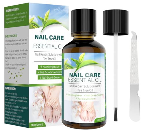 Aisisree Smalto Antifungino per Unghie - Olio di Tea Tree 30ml - Rinforzante Unghie e Trattamento per Micosi Unghie Piede - Fungo Killer per Unghie Piedi - Riparazione Completa da Infezioni Fungine