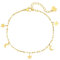 Happiness Boutique Damen Stern und Mond Fußkette | Wasserfester Fußschmuck | Hochwertige Fußkette mit Stern- und Mond-Anhängern in Gold – Roségold, Silber