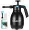 HAUSHOF Spruzzatore a Schiuma per Auto 2L, Nebulizzatore Manuale a Pressione con 2 Ugelli Regolabili, Schiumatore Portatile per Lavaggio Auto, Giardinaggio e Pulizia Domestica