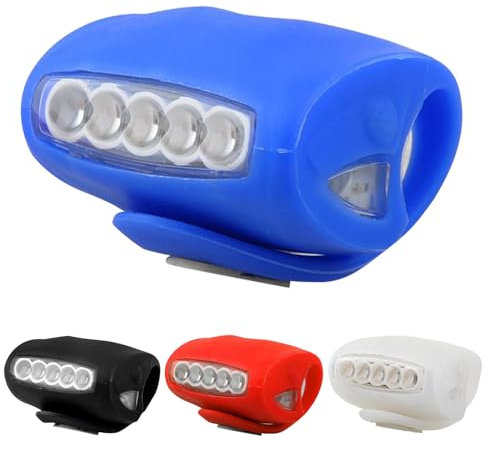Yuragim Kinderwagenlicht Silikon, 4 Stück Kinderwagen beleuchtung,Wasserdichte LED Silikonleuchten Buggylicht mit Heller LED 3 Leuchtfunktionen,Kinderwagenlicht LED für Alle Kinderwagen,Outdoor,Läufer