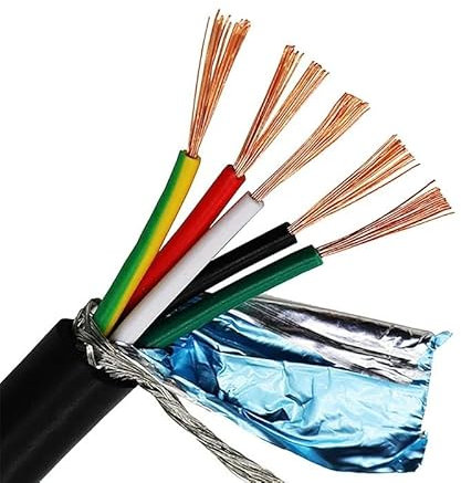 2-40 core shielded flexible cable 100 meters UL2464 pure copper core 26 24 22 20 18awg RVVP anti-interference signal control cable(4 CORES_20 AWG-0.5MM)