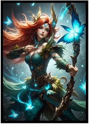 Katomula 100 MTG Kartenhüllen mit 100 Innenhüllen, strukturierte Rückseite Art Sleeves, passend für Karten in Standardgröße - WindRanger
