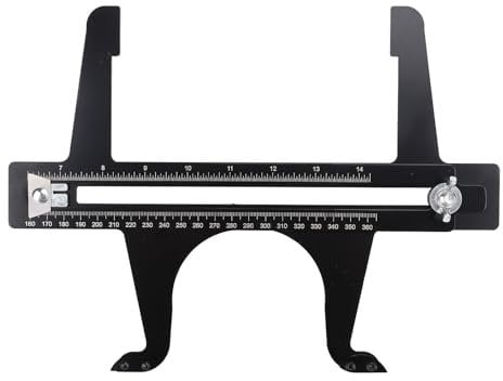 Oreilet Brake Drum Measuring Resetting Tool, 6.5-14.25in Dual Scale Combination Brake Resetting Gauge Tool for Rotor Reset Measuring Adjusting Brake Shoes and Installing Drum
