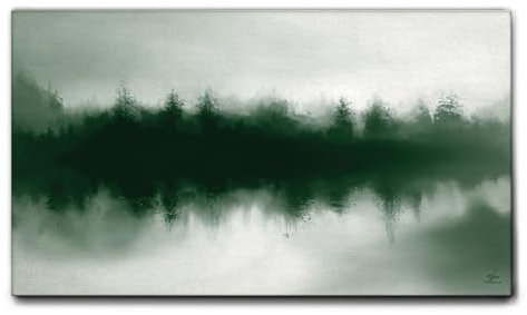 Giallobus - Quadro - 03 - Orizzonti di alberi 3 - Tela Canvas Telaio Standard - 100x60 - Pronto da appendere - Quadri moderni per la casa