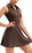 SEAUR Women's Tennis Dress Sleeveless Golf Dress Sport Exercise Outfits Activewear for Workout Gym Yoga Black M