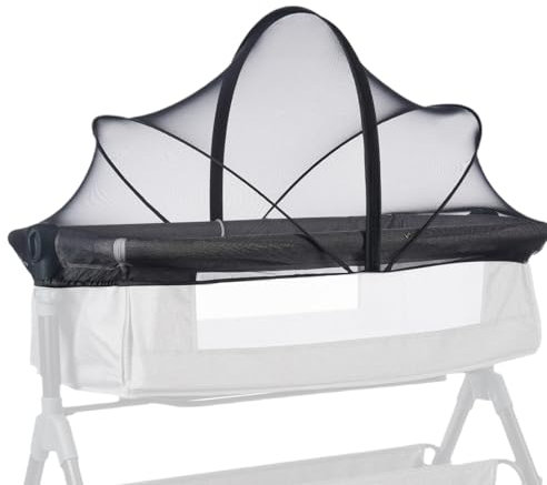 Baby Neben Krippe Abdeckung Gefaltet Tragbares Zelt, Reisebett Moskitoabdeckung Insekten Katzennetz 2-Wege-Reißverschluss Für Baby Kinderbett Bett