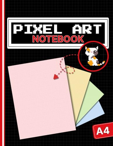Pixel Art Notebook: Colorful Grid Sketchbook for Drawing, Patterns, and Creative Designs