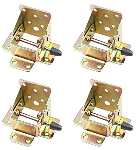 Supports pour pieds de table pliante, Charnière de support pied Table pliante verrouillable en fer, paquet 4, 75x60x55mm