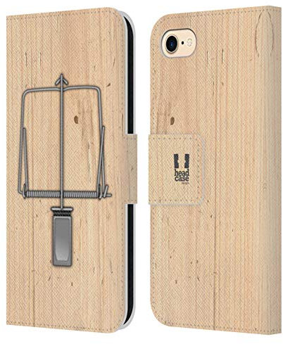 Head Case Designs Mouse Trap Assorted Designs Leather Wallet Case Compatible With Apple iPhone 7/8 / SE 2020 & 2022