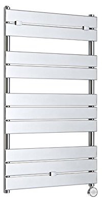 Milano Lustro 400W Chrome Flat Panel Electric Heated Towel Rail - 1000mm x 600mm