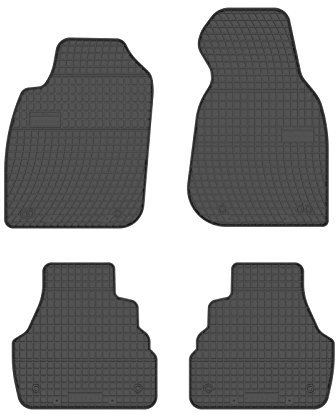 all4you Gummimatten Original Qualität Fußmatten Gummi schwarz 4-teilig