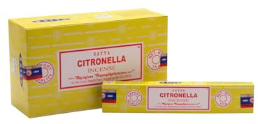 Satya Nag Champa Sai BABA Citronella Incense Joss Sticks By Satya (15g PKT 15-20 sticks)