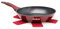 Excelsa Phoenix Pfanne mit Antihaftbeschichtung, 1 Griff, Aluminium, Rot