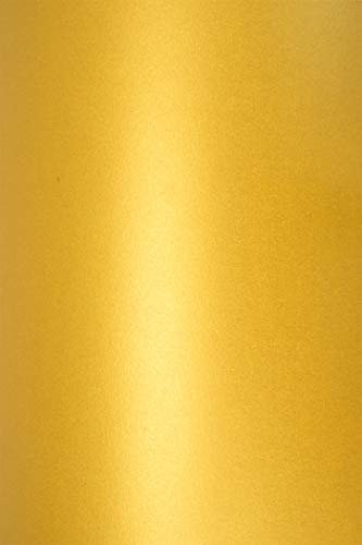 10 Blatt Perlmutt-Gold 290g Karton DIN A4 210x297 mm, Cocktail Mai Tai, ideal für Hochzeit, Geburtstag, Weihnachten, Einladungen, Diplome, Kunst und Handwerk