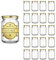 Espirito Rebelde Pack de 20 Pots à Confiture en Verre Vides 150ml- Bocaux en verre, Bocaux pour Conserves et Confitures, Pot a Miel en Verre, Pot a Yaourt, Pot Sauce- Marriage