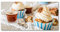 Tulup Glas-Bild Wandbild aus Glas - Wandkunst - Wandbild hinter gehärtetem Sicherheitsglas - Dekorative Wand für Küche & Wohnzimmer 100x50 - Essen & Getränke - Muffins - Mehrfarbig