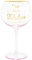 Lesser & Pavey Mum Youre Fabulous Pink Tinted Gin Glass - Oh so Charming