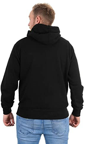 Fox Black/Camo Print Hoody - Angelpullover, Größe:XXL
