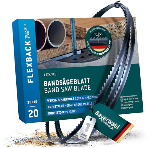 Bayerwald Werkzeugstahl Bandsägeblatt - 1512 x 6 x 0.36 x 14 / Holz, NE-Metalle, Kunststoff, dünne Bleche/Sägeband passend für Dewalt BD339 uvm.