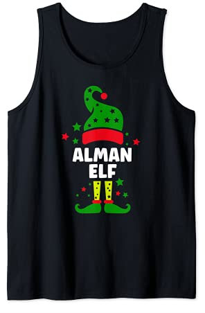 Alman Elf Weihnachtsoutfit Familie Partnerlook Deko Kostüm Tank Top