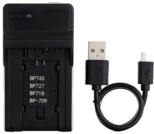 Norifon BP-718 USB Ladegerät für Canon iVIS HF M51, M52, R31, R32, R42 LEGRIA HF R506, R56, R57, M60, R306, R36, R37, R38, R406, R46, R47, R48 VIXIA HF M50, M52, R30, R300 Kamera und Mehr