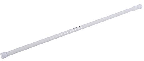 Tringle à Rideau Cadre de rideau de douche extensible, ringle extensible pour rideau de douche 55~90cm, Barre Extensible de Douche Blanc pour Salle de Bain Chambre