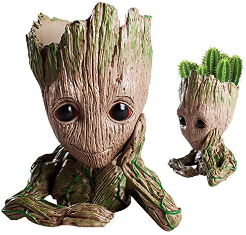 Baby Groot Blumentopf, Innovative Action-Figur aus Filmklassiker I AM Groot Für Home Decorations & aquariumpflanzen deko, Kreativer Geschenke für Erwachseneund Kinder
