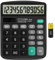 lohey Taschenrechner, 12-stelliger Tischrechner mit großem Display und großer empfindlicher Taste, Solar- und Batterie-Dual-Power, großer Taschenrechner für Büro, Zuhause, Schule (schwarz)