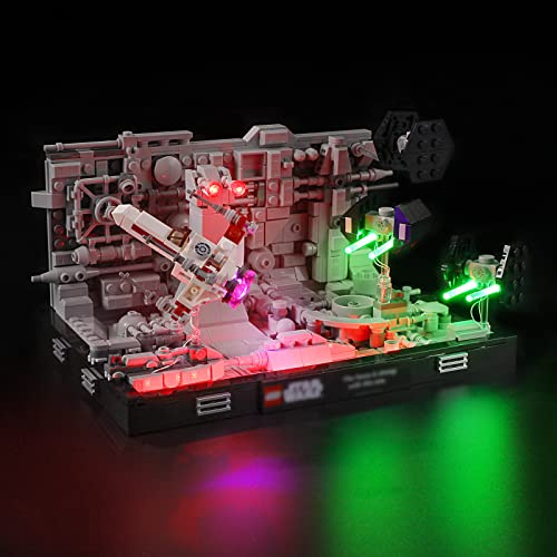 YEABRICKS LED Light for Lego-75329 Star Wars Death Star Trench Run Diorama Building Blocks Model (Lego Set NOT Included)
