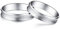 Ring Platin 950, Ring Jewelry Silber Pt950 Platin Runden Eheringe Versprechen Geschenke für Frauen Größe 62 (19.7)