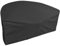 EKQSGLC Housse Lit de Jardin Demi Cercle, 600D Housse Lit Exterieur Jardin Imperméable avec Bandoulière, Housse de Protection Canapé lit Anti-Vent - Noir (230 * 120 * 100cm)