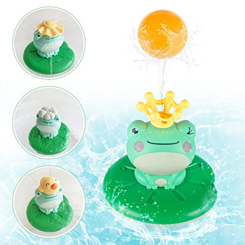 Wasserspritzender Frosch Baby Wasserspielzeug Badewanne Schwimmende Baden Spielzeug Pool Wassersprühspielzeug für ab 2 Jahr Baby Kinder Kleinkinder Party Geschenk
