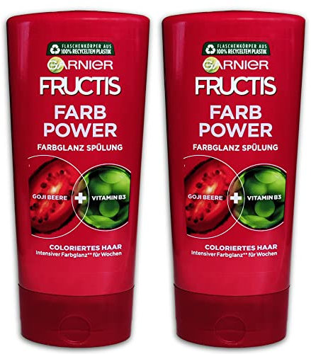 2 er Set FRUCTIS Farb Power Kräftigende Spülung Goji Beere 2 x 200 ml