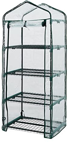 NEO TOOLS Gewächshaus Folie für den Garten, faltbar, pulverbeschichtete | Metallkonstruktion; einfache Montage | Foliengewächshaus Gewächshaus für Tomaten |