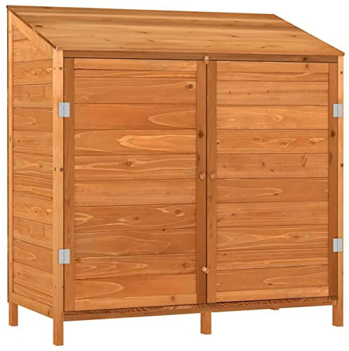 Keketa Gartenhaus Holz Gartenhaus Gerätehaus Gerätehaus Aufbewahrungsbox Gartenmöbel Braun 102x52x112cm Massivholz Tanne