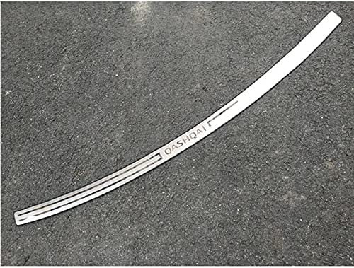 LOPINA Edelstahl Ladekantenschutz Stoßstangenschutz für Nissan Qashqai J11 2014-2021,Kofferraum Kratzschutz Selbstklebend Edelstahl Auto Styling Zubehör