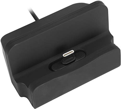 USB-Typ-C-Ladegerät, Ladehalterung für M13, Ladestation für Handy, Typ C für P9 / P20pro Mate10 (Schwarz)