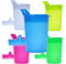 Horn Medical 5er Pack Erwachsenen Trinkhilfen 250ml Schnabelbecher PLUS 5 Deckel für Flüssigkeiten & 5 Deckel für Brei/Mus - Farbe wählbar (Bunt)