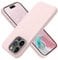 OTOFLY Compatible with iPhone 15 Pro Max Case, Silicone Shockproof Slim Thin Phone Case for iPhone 15 Pro Max (6.7 inch), (Chalk Pink)