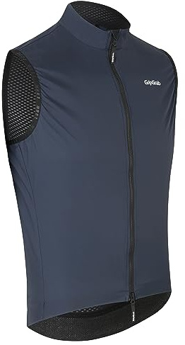 GripGrab PACR Leichte Winddichte Radsport Weste Herren - Windbreaker Gilet | Enganliegende Rennrad, MTB & Gravel Bike Windweste - 2-Wege-RV, atmungsaktiver Mesh-Rücken, reflektierende Elemente