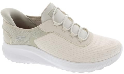 Skechers Bobs Squad Chaos, Zapatillas para Mujer, Off White Mesh, 39.5 EU