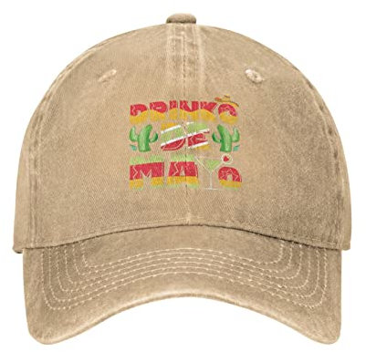 IUBBKI Cinco De Mayo Hut Mütze Drinkos De Mayo Cap Herren Papa Hut Modische Mütze