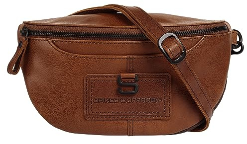 Spikes & Sparrow Gürteltasche WAIST BAG Echt Leder Herren Hüfttasche mit Schlüsselfinder | Premium Crossbody | Festivaltasche mit Multifunktion